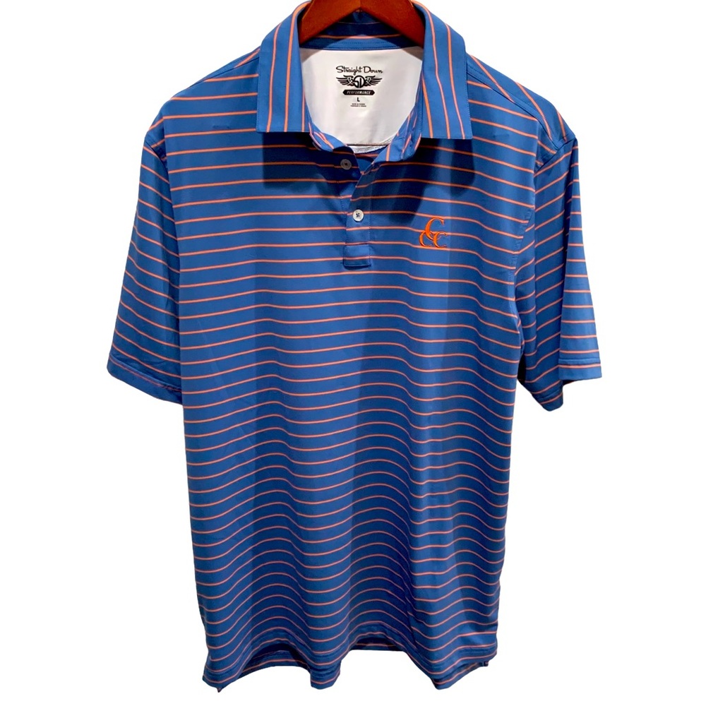 Straight Down Men's Performance Golf Polo - CCC Golf Club- Size L